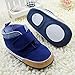 Weixinbuy Baby Boy's Canvas Soft Sole Sneaker High Shoe Deep Blue S
