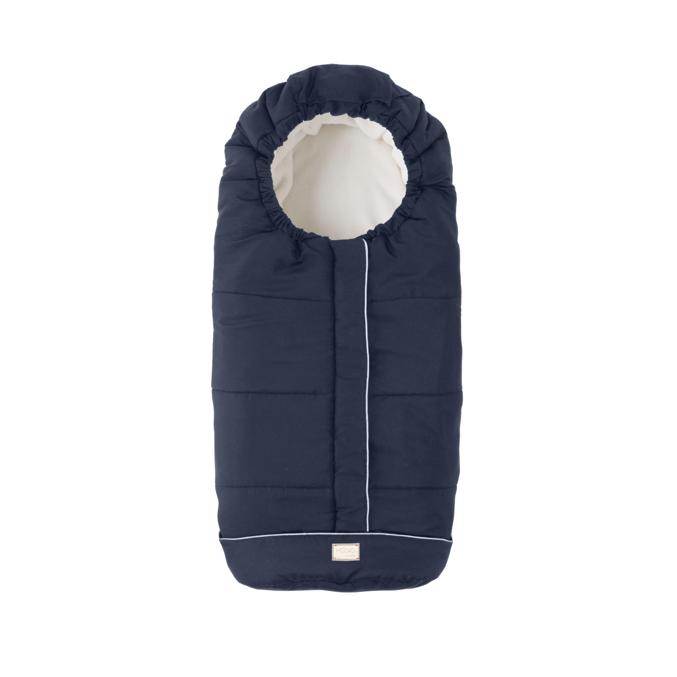 Moovo by Nuvita 9545 Junior City | Sacco Universale per Passeggino | Perfetto per Bambini da 6 a 36 Mesi (100 cm) | Tessuto Vellutato e Massimo Comfort per il Tuo Bambino fino a -10°C | Blu