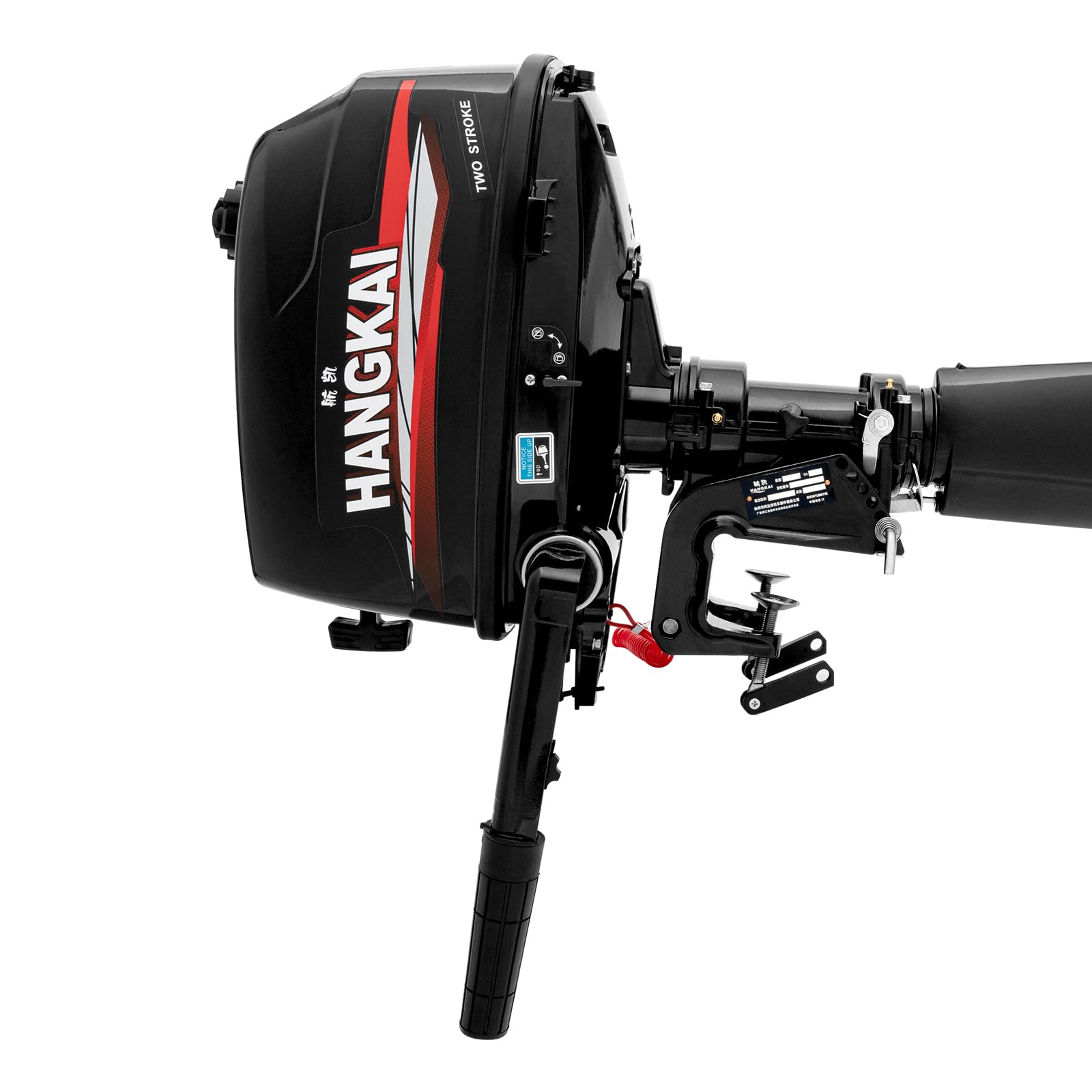 Motore fuoribordo ad acqua, 6 CV 2 tempi con sistema CDI, motore a benzina per barche, motore esterno per barche da pesca e gommoni