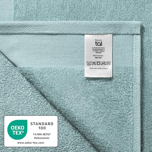 Blumtal Premium Frottier Handtücher Set 4 teilig 100% Baumwolle - Oeko-TEX zertifiziertes Badetuch 2X (70x140 cm) + Towel 2X (50x100 cm)… – Ansicht 7