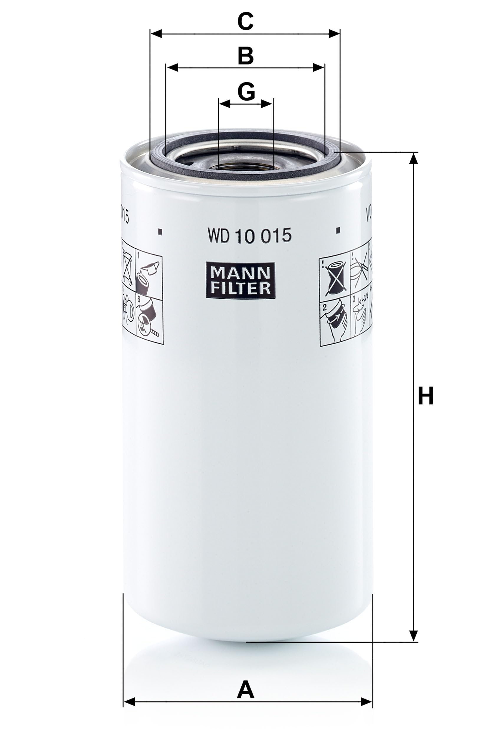 MANN-FILTER WD 10 015 Hydraulika - MASZYNY BUDOWLANE