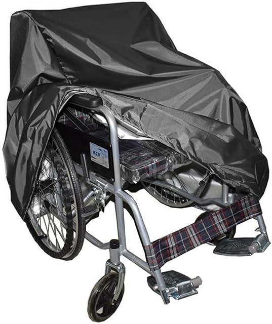 Queiting Wheelchair Cover Professional Waterproof Wheelchair Dust Cover Rain Cover Durable Easy to Protect Windproof and UV Resistant Scooter Storage Protective Cover for Electric Manual Wheelchairs