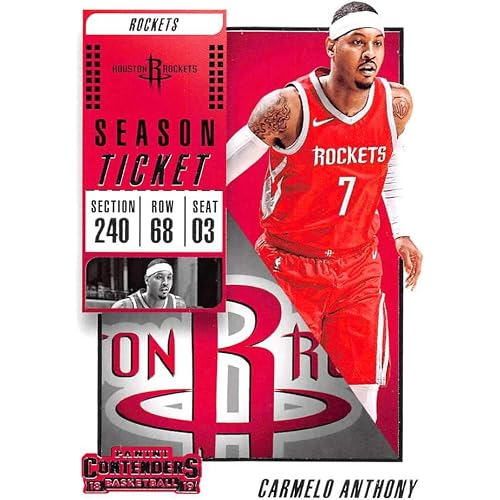 Basketball NBA 2018-19 Panini Contenders Season Ticket #48 Carmelo Anthony #48 NM+ Rockets