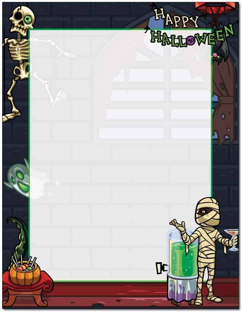 Deadman's Party Halloween Letterhead Laser & Inkjet Printer Paper (100 Pack)