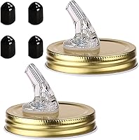 Vista 12 de Tarro con pico vertedor Mason Jar. Picos vertedores de flujo libre para tarro Mason Jar, tarro Mason para pico de boca regular tamaño 70mm