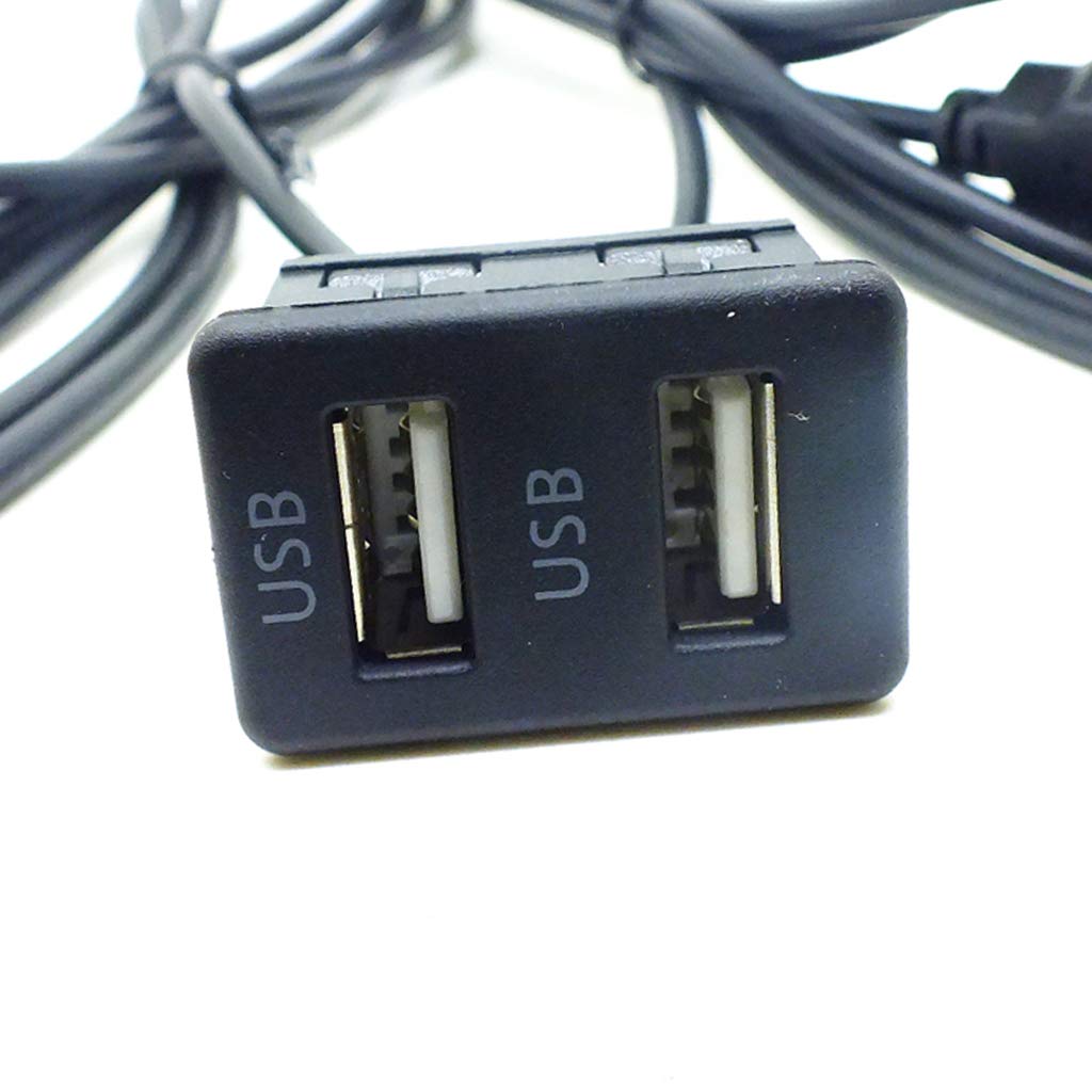 5 set 1.5M Auto Veicolo Universale Dual USB Audio Cruscotto Montato Cavo di Prolunga