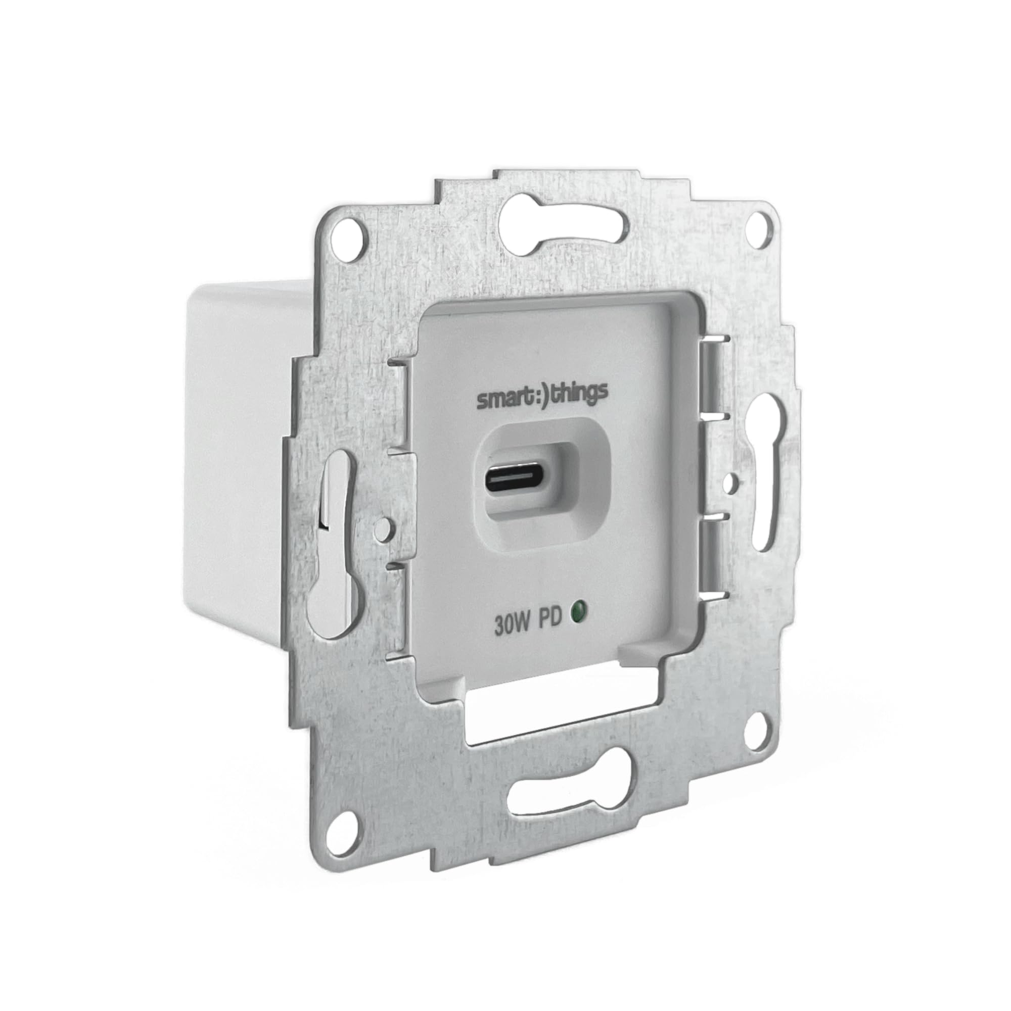 Smart Things SC20-EU 20W USB-C Unterputz Netzteil mit 25cm Kabel | Ladegerät für Smartphone & Tablet, passt in Standard-Hohlraumdosen ab 50mm, ideal für Smarthome-Systeme, 100-240V Input