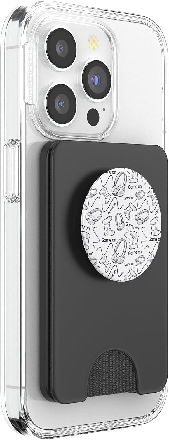 Video Gamer Game On Gamepad Gaming Headphones for Gamers PopSockets PopWallet for MagSafe image 4