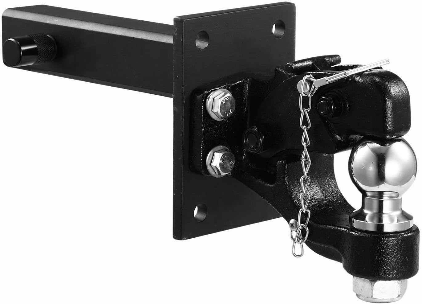 8T Pintle Hook Hitch Tow Ball Mount Adjustable Trailer Towing Receiver