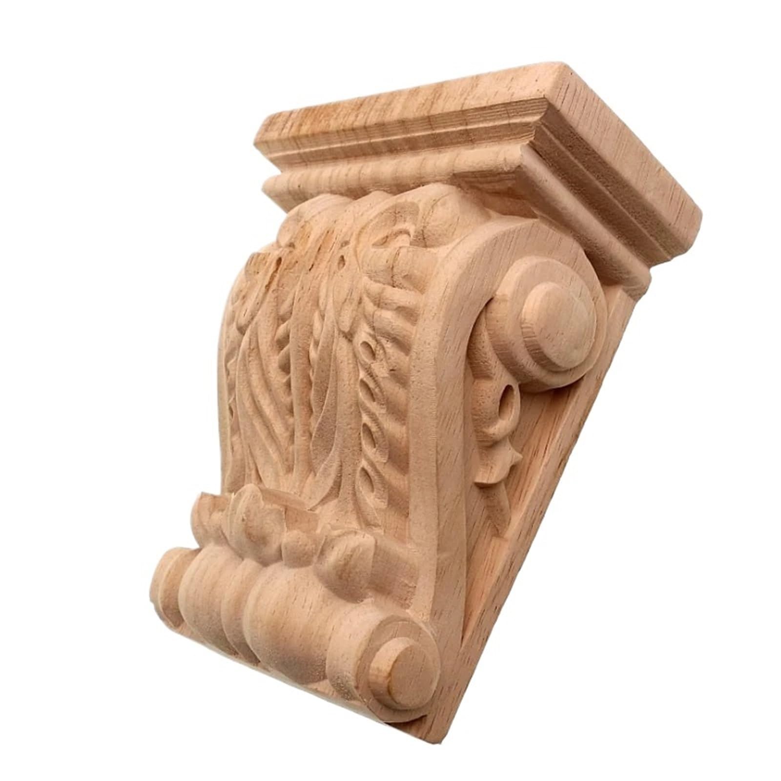 Corbeaux sculptés en bois pour masquer les angles nus et sublimer une porte Color1