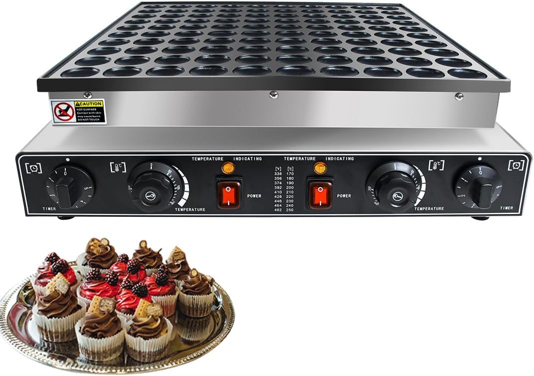 Professional-grade waffle maker with a sleek design and user-friendly controls