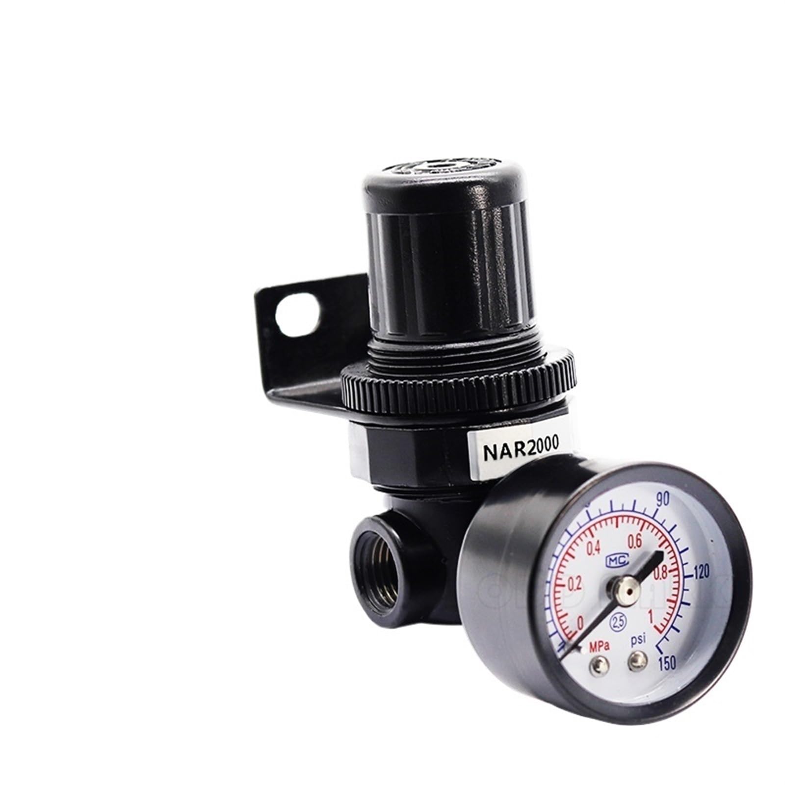 Régulateur de pression d'air NAR2000 avec jauge pour canalisation pneumatique