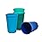 Re-Play Toddlers Open Cups - 10 Oz. Reusable and Stackable Kids Open Cups, Dishwasher/Microwave Safe - Made in USA - Set of 4-4.75 x 3.25 - True Blue