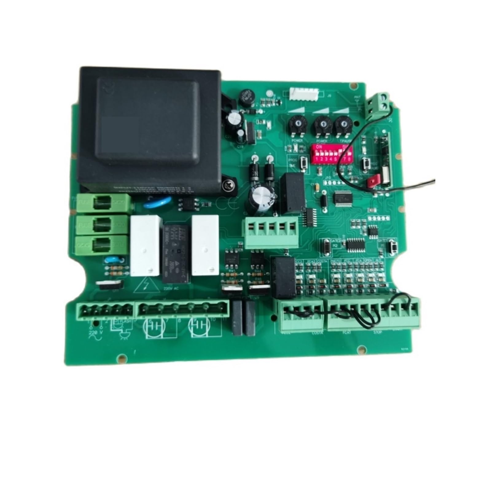 Carte moteur de portail coulissant et battant double 433 MHz modèle NC