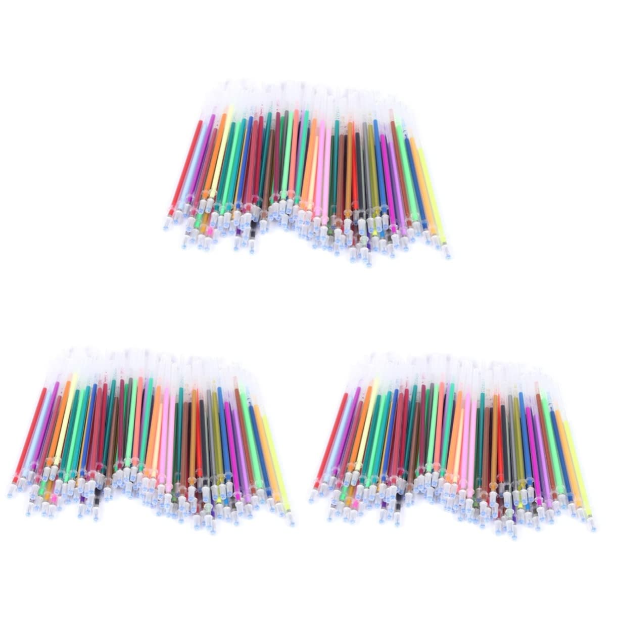 STOBOK 300 Pièces Recharges De Stylo Gel Pailleté Recharges De Stylo à Encre Gel Stylos Pastels Recharges De Stylo à Bille Recharges De Stylos à Paillettes Fluo Adulte Se Réconcilier