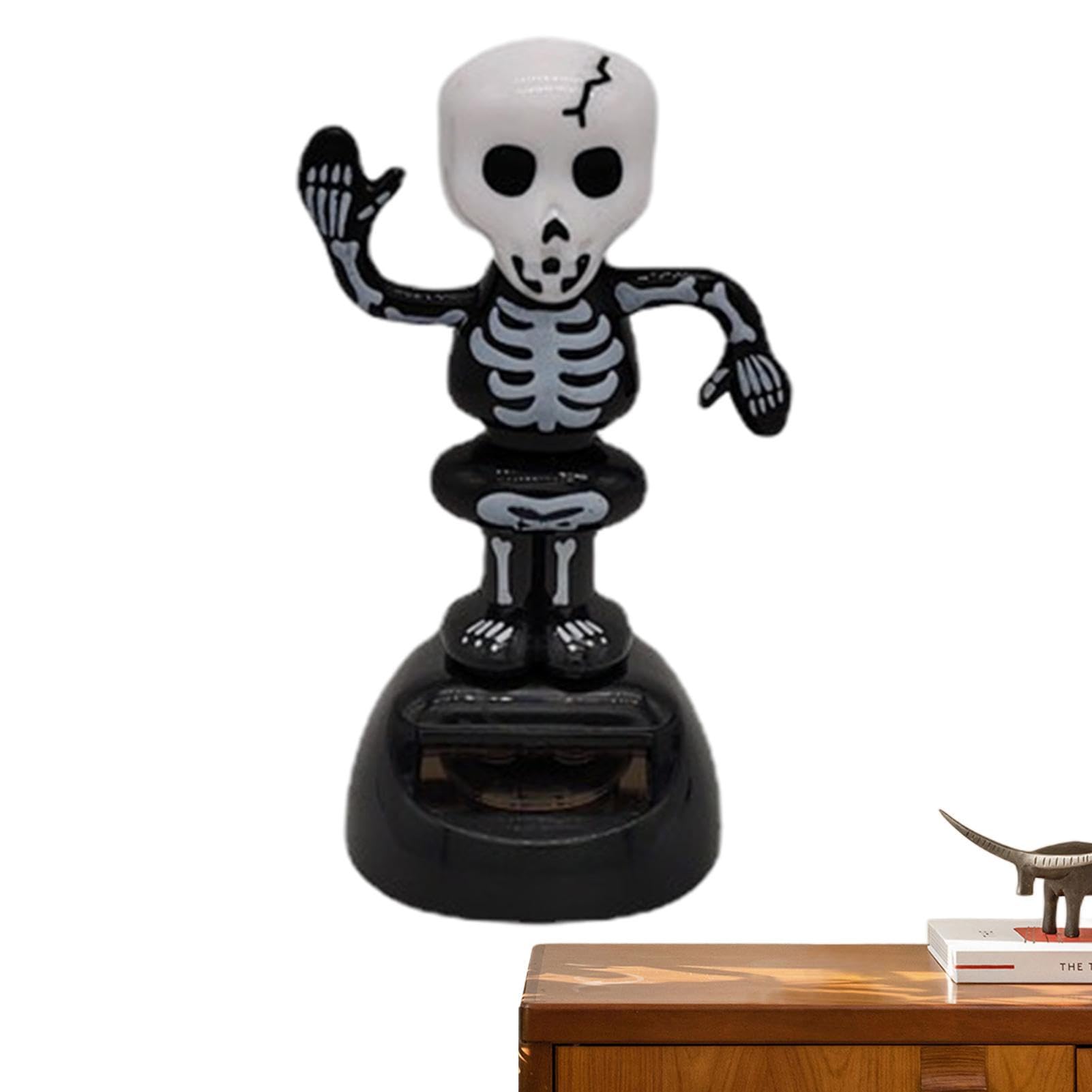 Dubbulon Halloween Solar - Halloween Solar Bobble Skeleton Head Shake Dancing Toy Figures, Kid, 1 - Image 7
