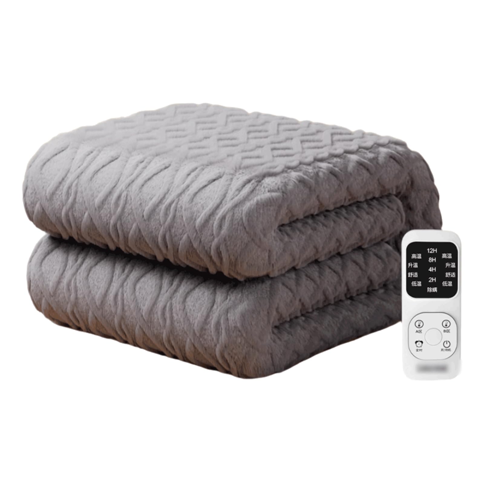 PEKJI Cotton Heated Throw with Automatic Shut-Off Multi Zone Double Electric Blanket Cozy Electric Blankets 5 Heat Settings