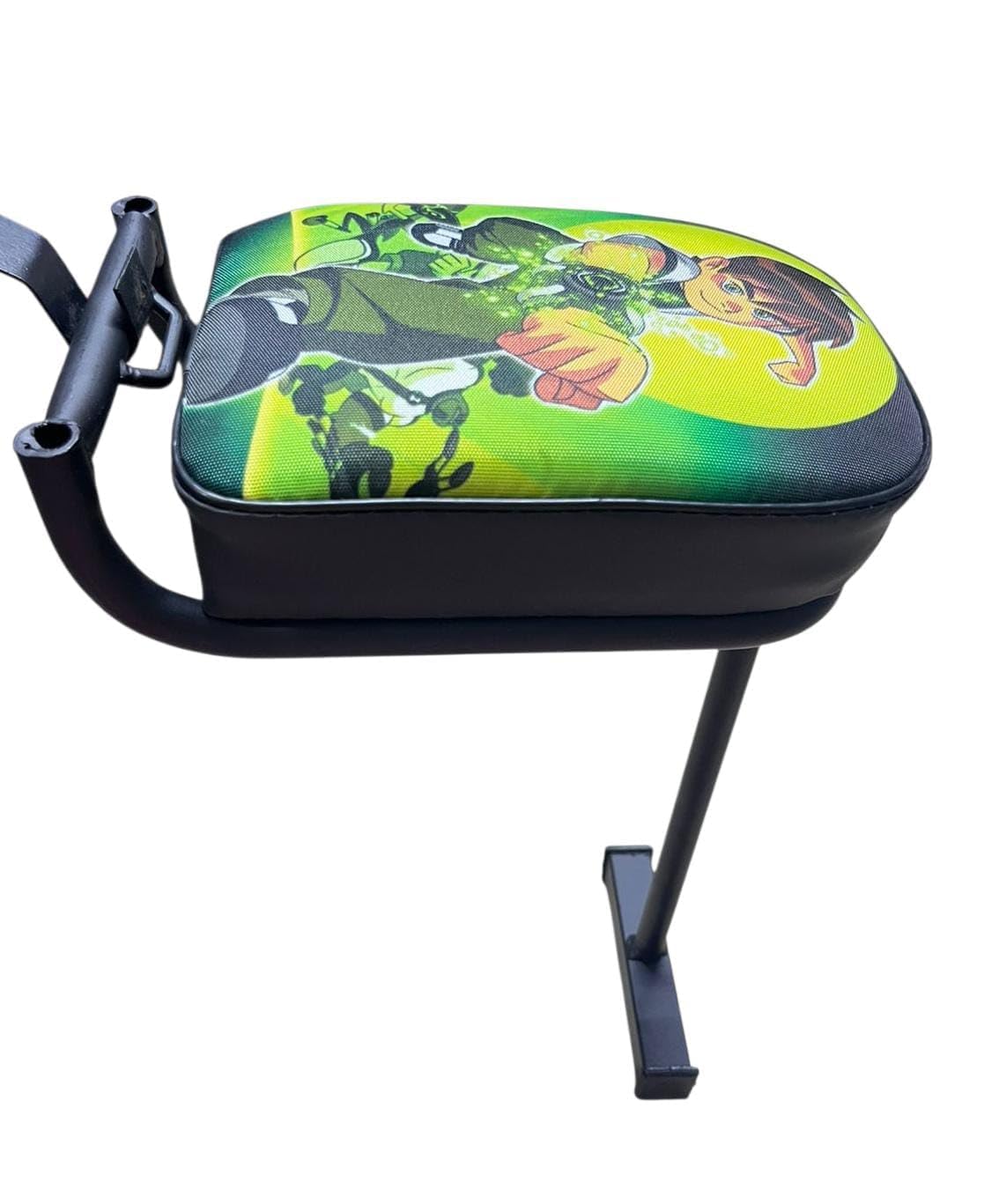 Ride Emerald Folding Baby Seat with Attrective Ben10 Cartoong Print Comfortable seat for Kids Compatible with All Scooty for TVS, Hero, Suzuki, Honda Activa 125, Activa 5G, Activa 6G(Ben 10 Green)