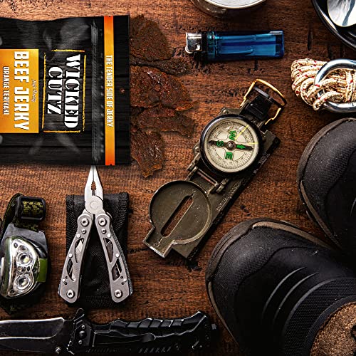 Image of Wicked Cutz Classic Chop House Beef Jerky, 33g Protein Per Bag, Tender & Easy to Chew Alternative to Beef Sticks, USA Made High Protein Carnivore Snacks (2 Bags)
