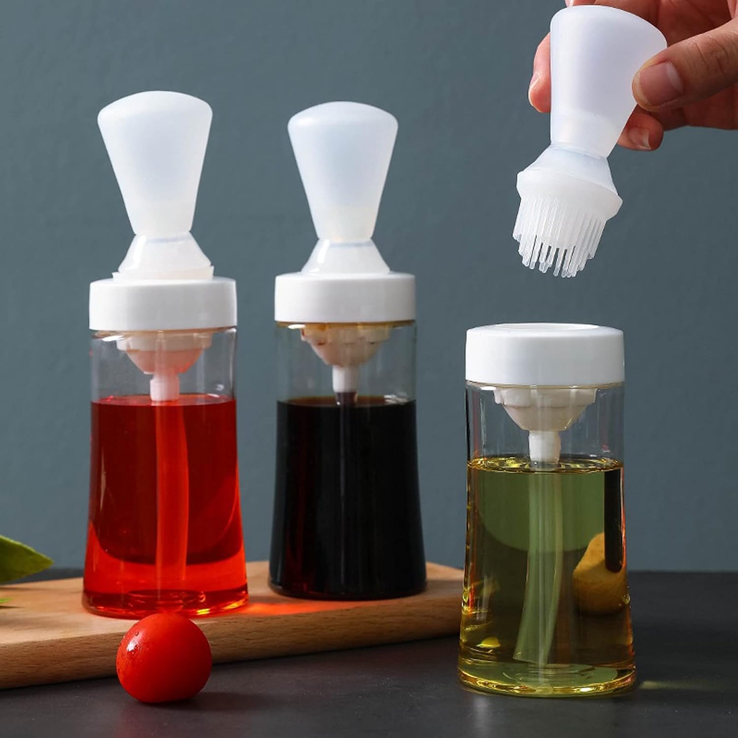Oil High Temperature Resistant Silicone Oil Brush Household Outdoor Baking Pastry Barbecue Brush Oil Kitchen Gadgets