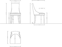 Vista 3 de Manhattan Comfort Shubert - Silla de comedor moderna de terciopelo y piel sintética, diseño de doble tapicería en marco de madera de haya maciza