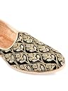 DESI COLOUR Men Wedding Mojari/Sherwani/Loafer Ethnic Footwear Punjabi Jutti- Black Heavy Emb 1 (Black-2, numeric_10) gallery image