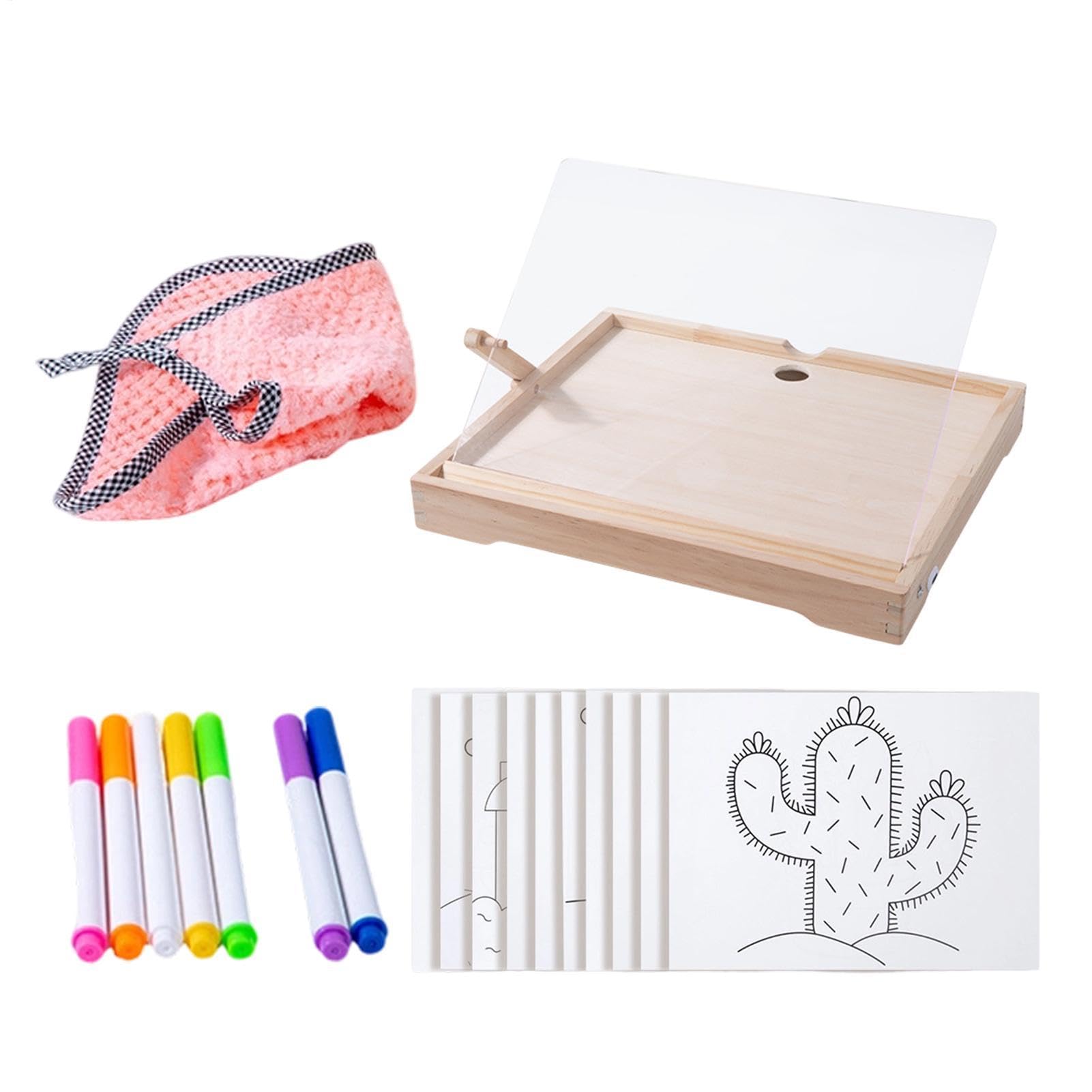 Tablero de dibujo LED para niños, tableta de garabato recargable con