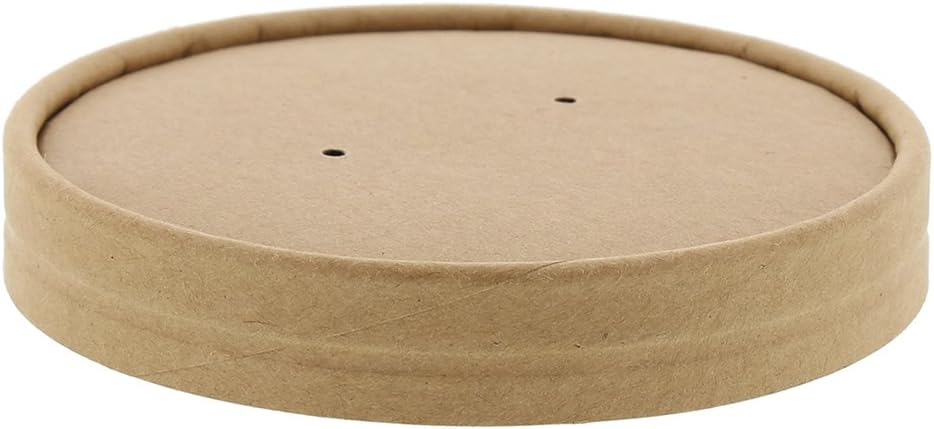 Royal 16 Ounce Kraft Paper Food Container and Lid Combo, Package of 250
