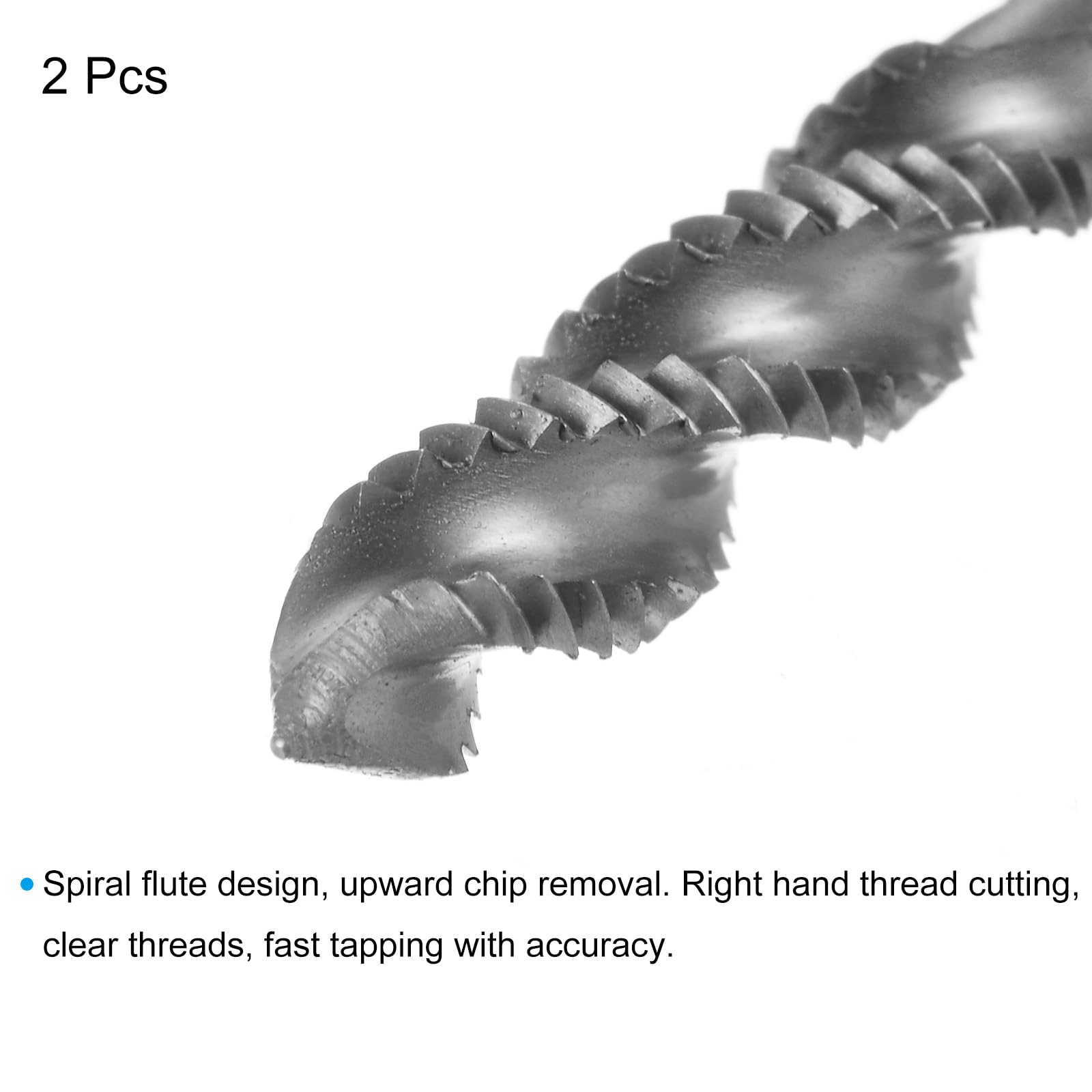 Spiral Flute Taps - 10-32 UNF HSS Threading -3