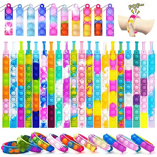 Pop Fidget Set - 2 Spielzeuge + 10 Armbänder Für Kinder