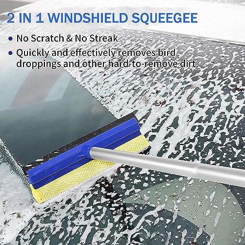 image for Wontolf 62'' Car Wash Brush with Long Handle, Scratch-Free Soft Bristl