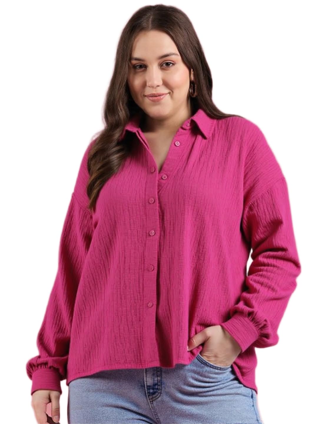 Women Cotton Shirt,Pink Shirt for Women.27-picture-20