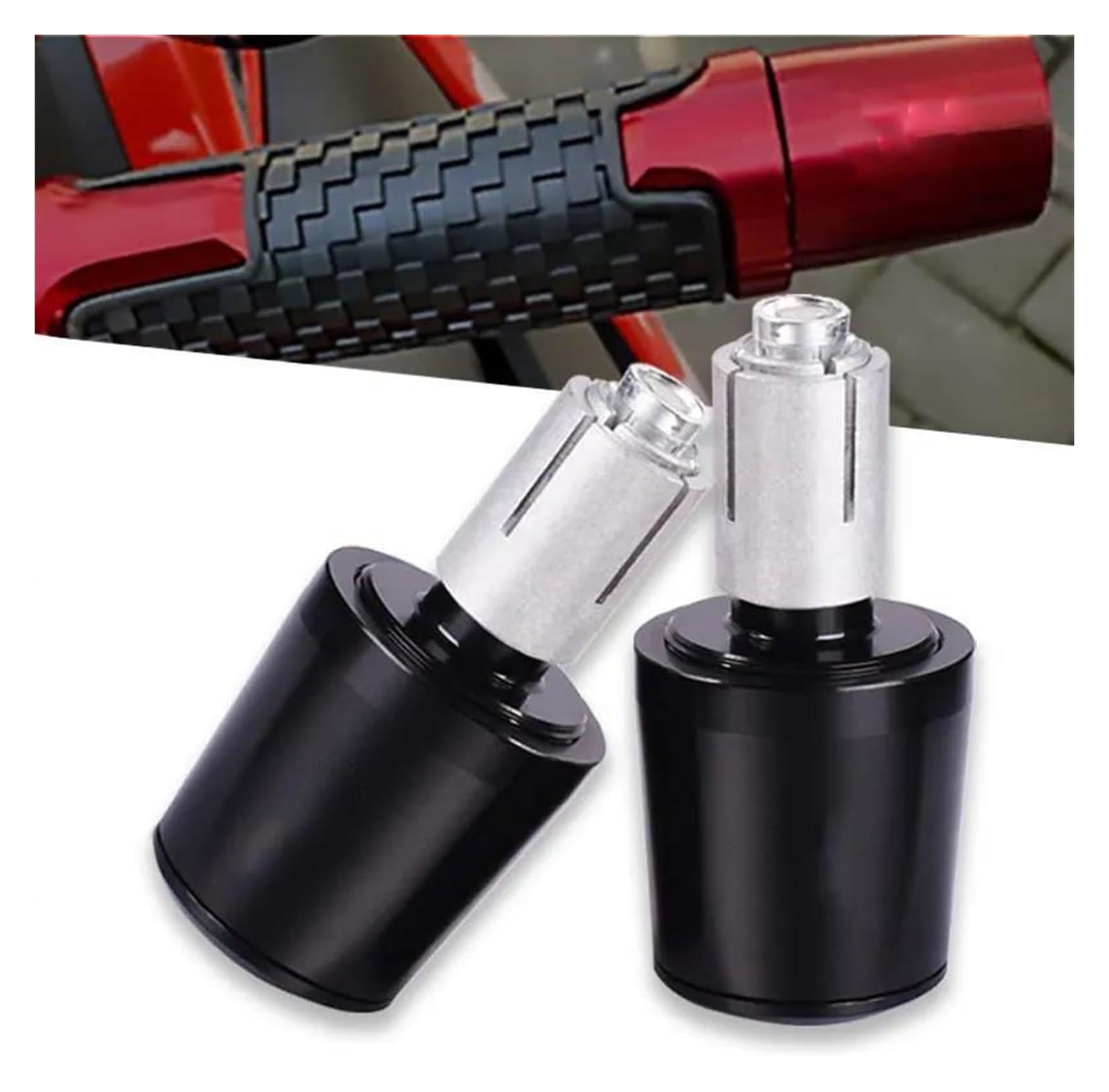 Manubrio Contrappesi Bilancieri Per T&riumph Per Speed ​​Four 600 Per Speed ​​Triple R RS S Per TWIN Per SPEEDMASTER Manubrio CNC Manopole Manubrio Tappi Manubrio Estremità(arancia)