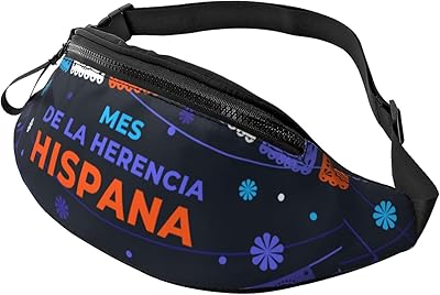 National Hispanic Heritage Month Fanny Pack Adjustable Crossbody Belt Waist Bag for Women Men Travel Sports Hiking Cycling Running Bags
