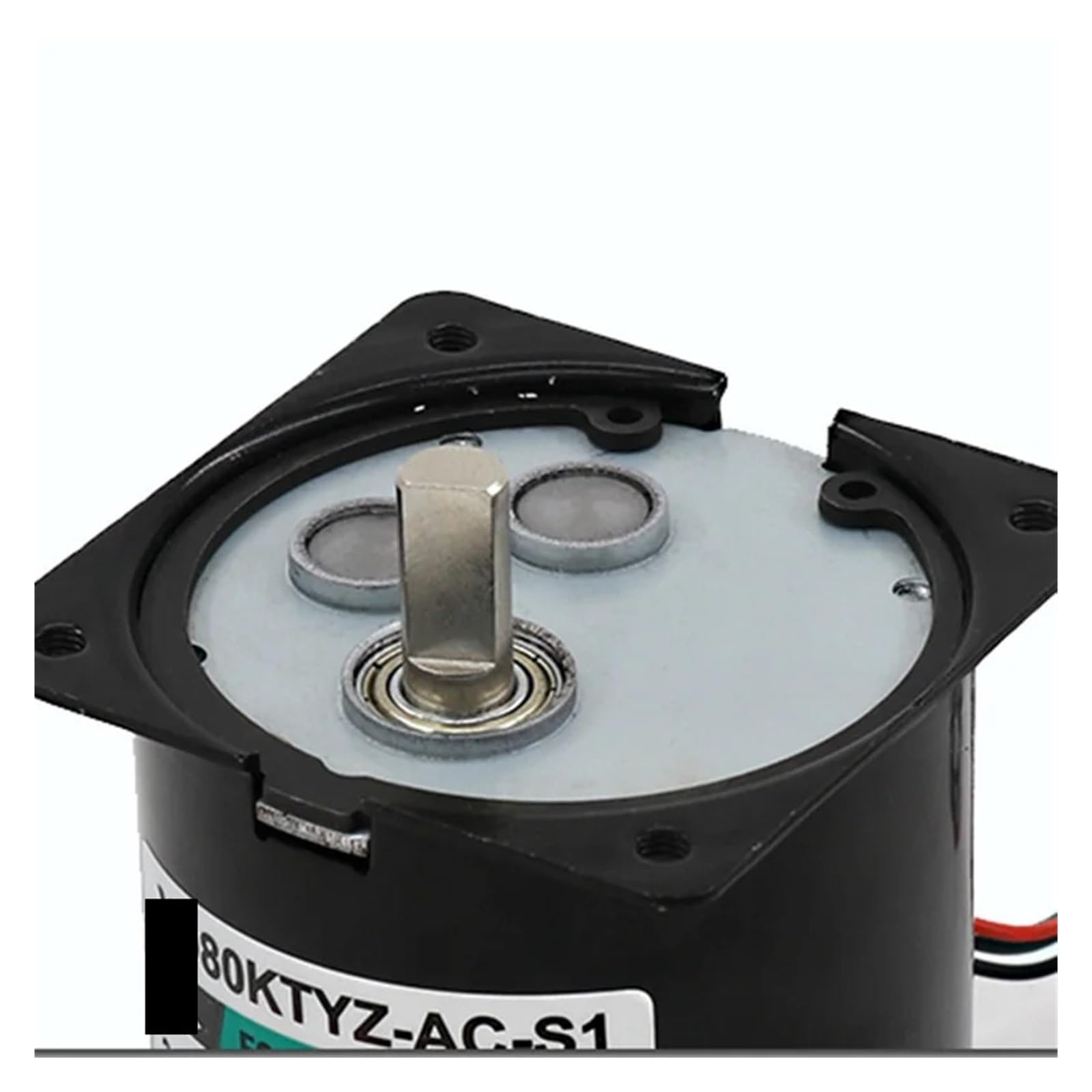 Silnik synchroniczny, 220 V, 60 W, 80 KTYZ, wał mimośrodowy, prąd zmienny z magnesem trwałym, reduktor prędkości, sterowane odwrócenie dodatnie i ujemne (15 obr./min)