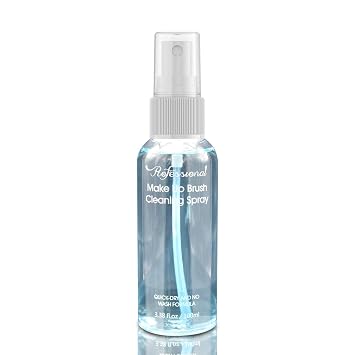 Makeup Brush Cleaner for Cosmetic Brushes, No-washing Quick Drying Deep Cleaning Spray Ideal for Makeup Brushes Sponges for Women Girls 3.38 oz
