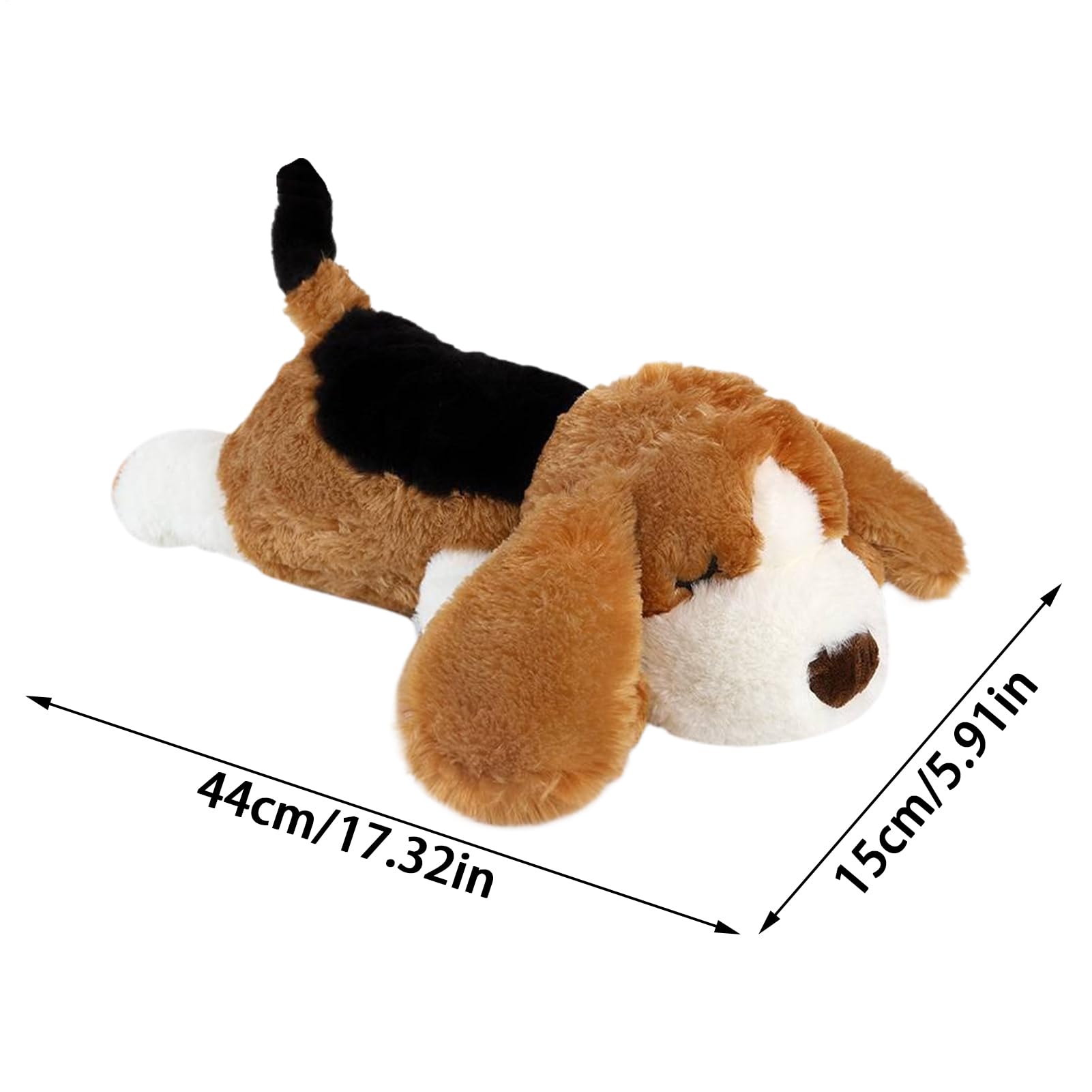 Jouet Cœur Battant Chien Confort Doux apaisant mâcher Dentition Calme