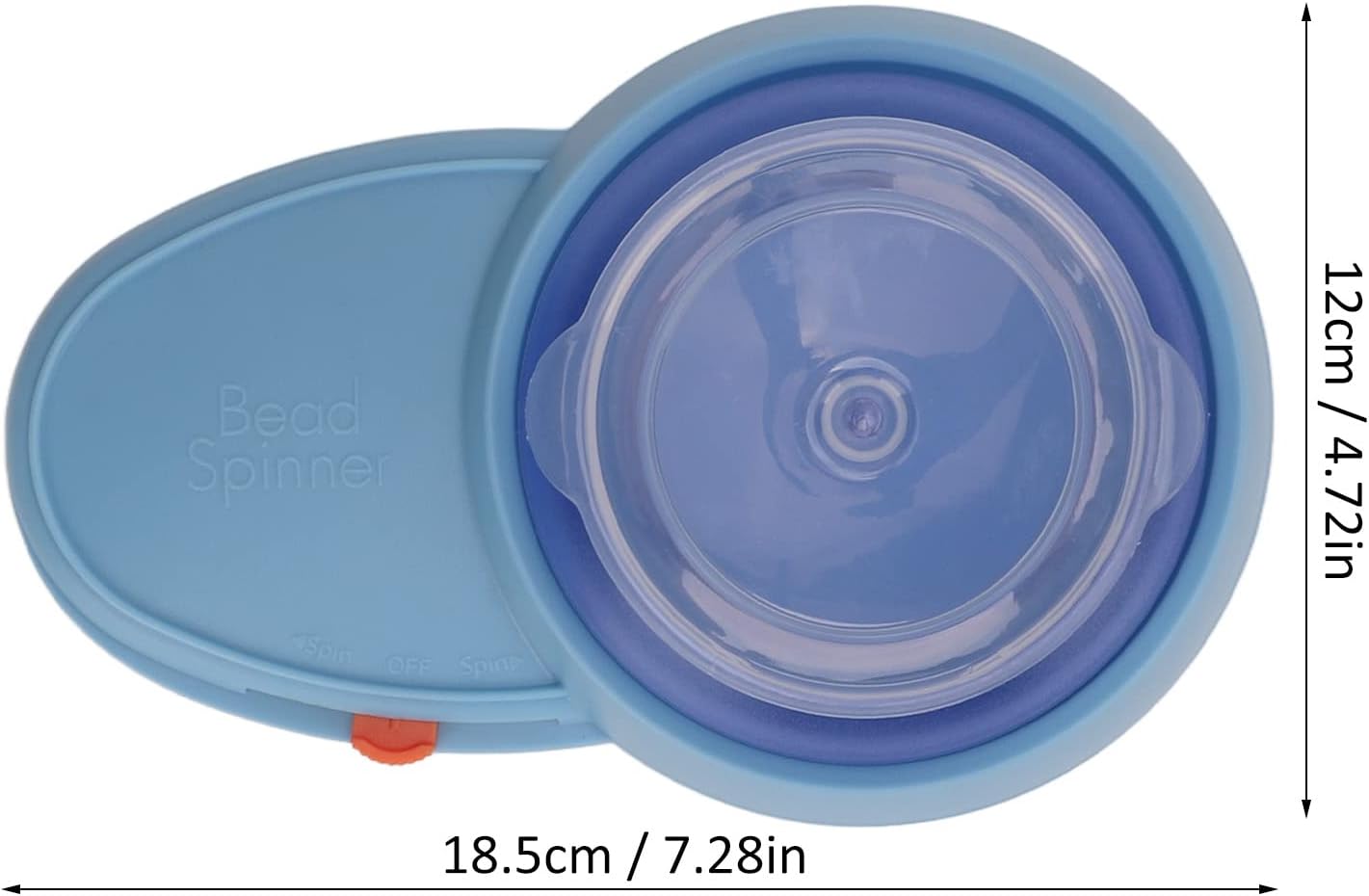 Electric Bead Spinner Kit - Large Capacity High Smoothness Bead Maker Bowl Spin Bead Loader for DIY Seed Beads, Waist Beads, Bracelets, Necklaces, Jewelry Making, Flip Top Design