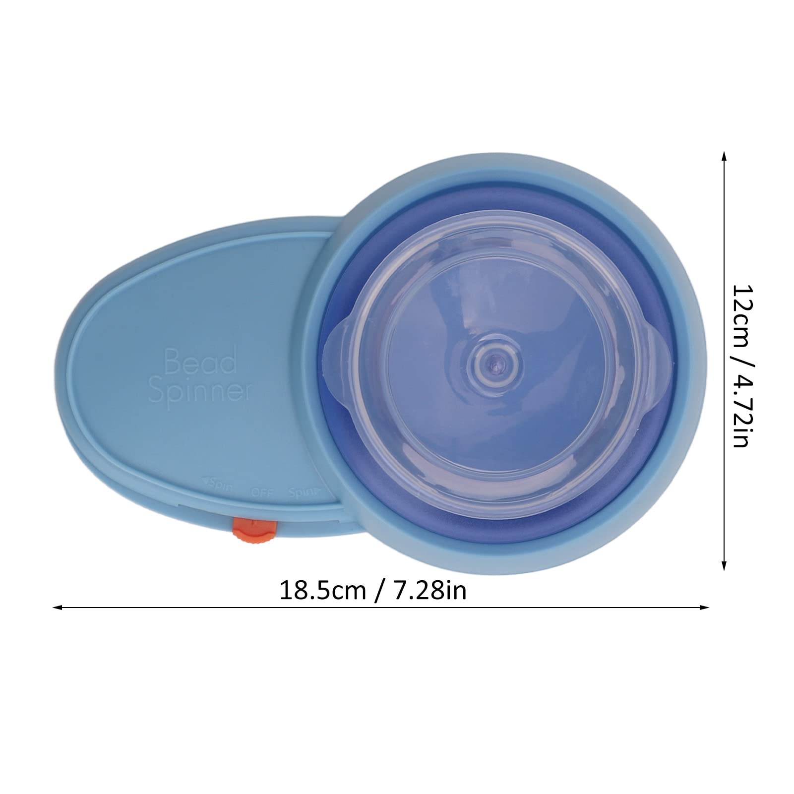 Spinner à Perles, Spin Beading Bowl Loader avec 2 Aiguilles Incurvées à Grand œil, Alimenté par Batterie, Kit de Métier à Tisser pour Bracelets à Bricoler Soi-même, Fabrication de Bijoux