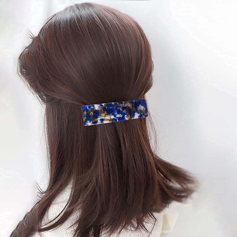 4Pcs Barrette Hair Clips, French Design Hair Barrette Women Automatic Clamp Hair Barrettes for Fine Medium Thick Hair - Image 3