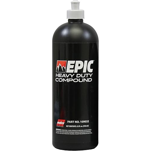 Malco Epic Heavy-Duty Car Polishing Compound – Best Deep Scratch Remover | All-in-One Compound for Polishing Car Paint | Dust-Free, Swirl-Free Finish | Removes P1500 Sand Scratches | 32 Oz. (109032)