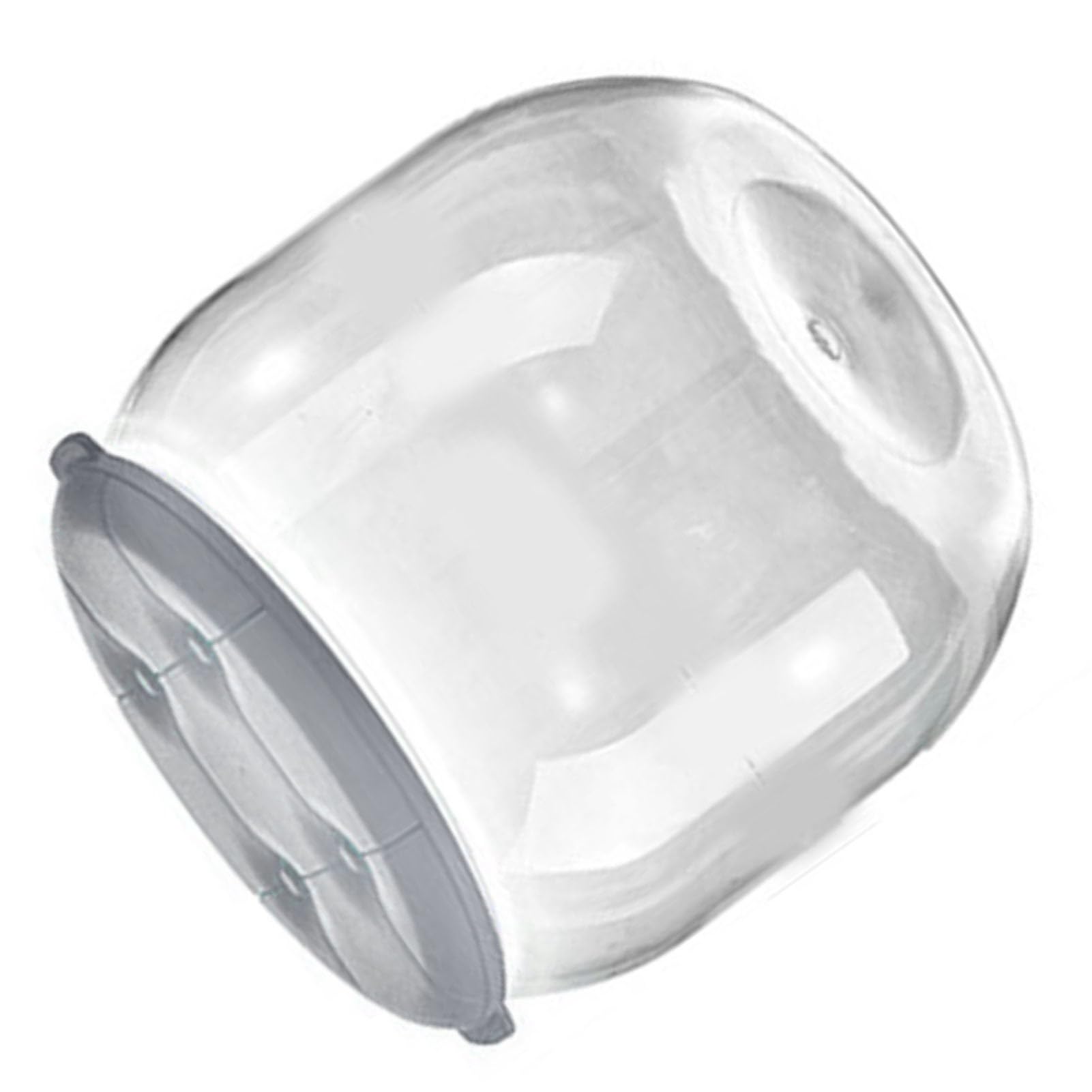 Tabouret de rangement plastique transparent à couvercle amovible robuste