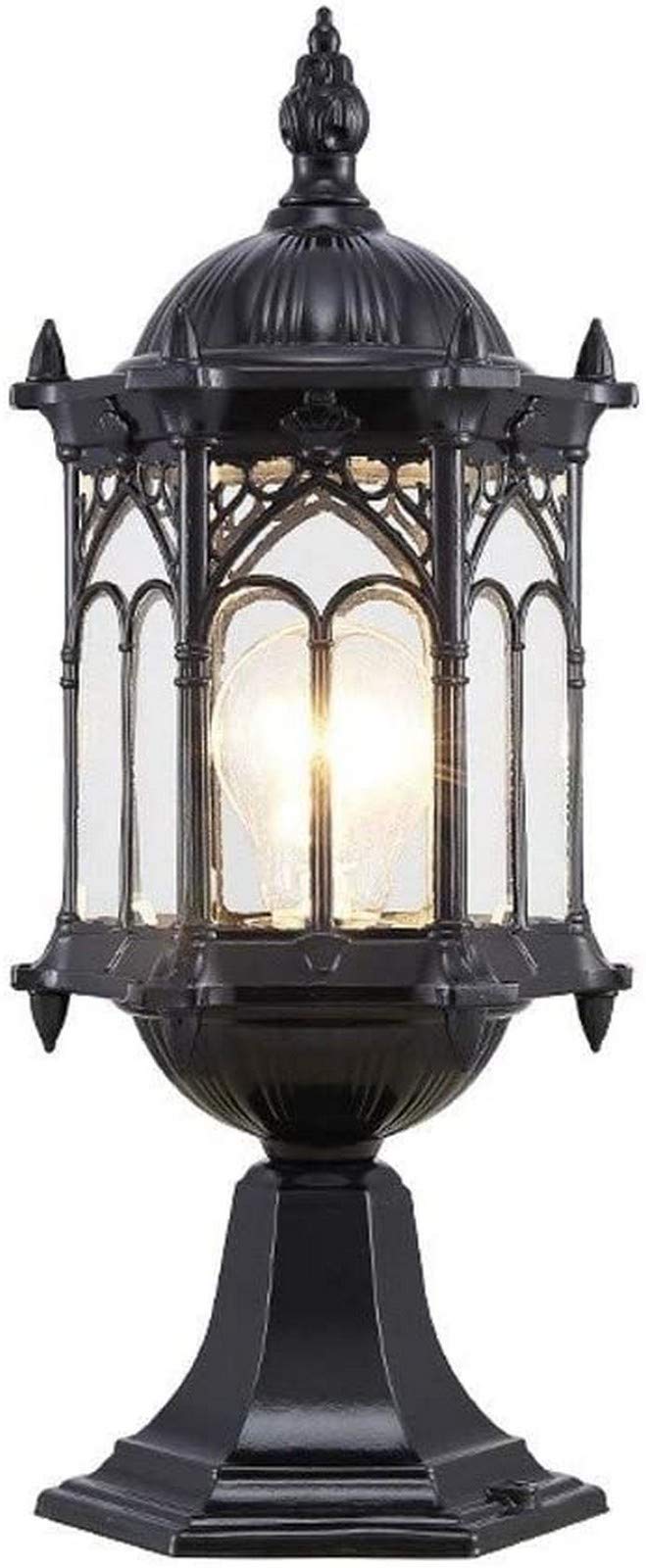 Lampe de jardin sur poteau antirouille pour extérieur étanche