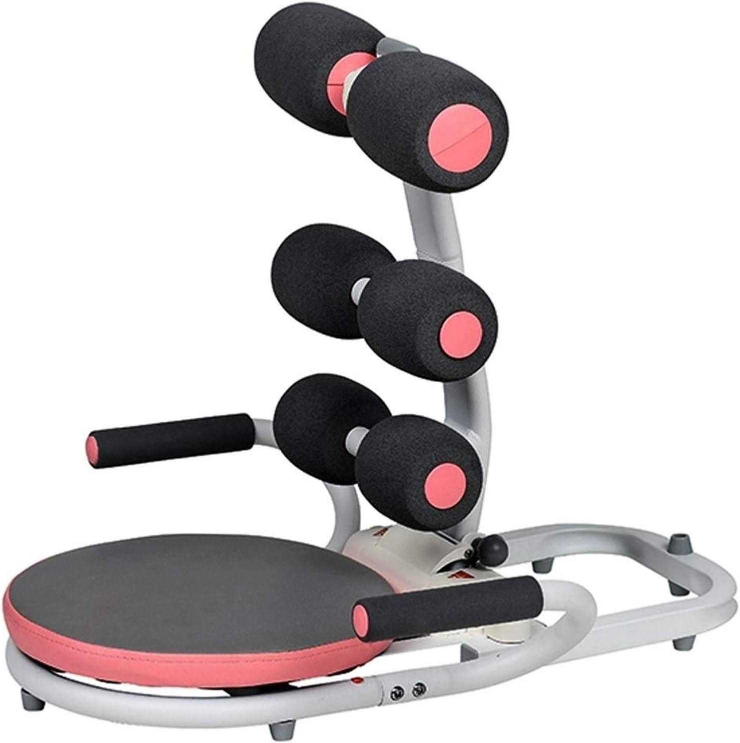 FQCDCore & Abdominal Trainers, Twister Trainer Ab Exercise Machine Height Adjustable Incline Workout Equipment Ab Rocket Exerciser (Color : Pink)