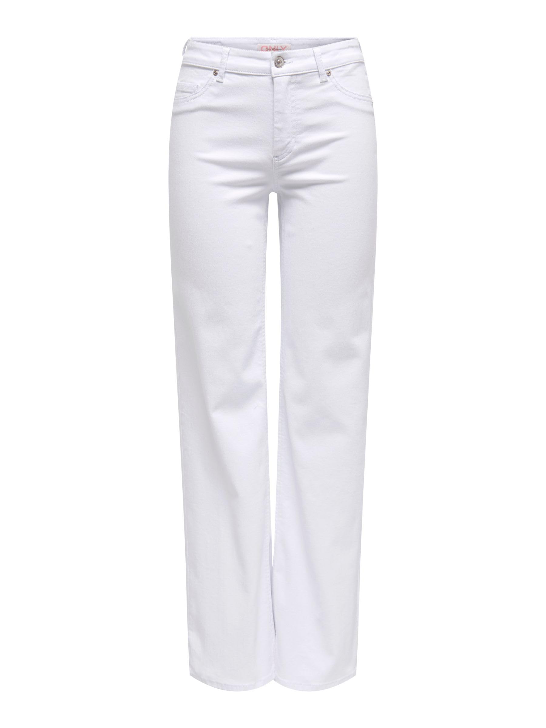 ONLY Female Straight-Fit Jeans ONLBLUSH Mittlere Taille Gerade geschnitten Jeans