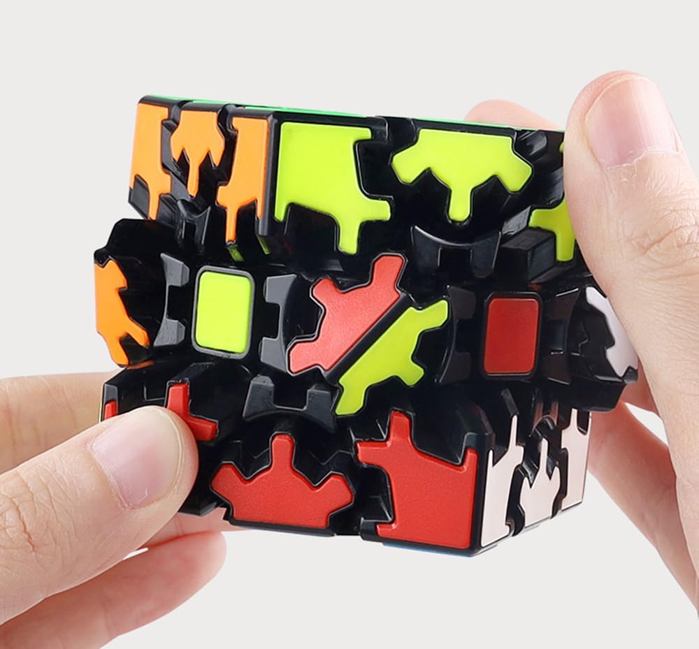 Gear Cube 3x3 3D Magic Combination Stickerless Twisty Puzzle