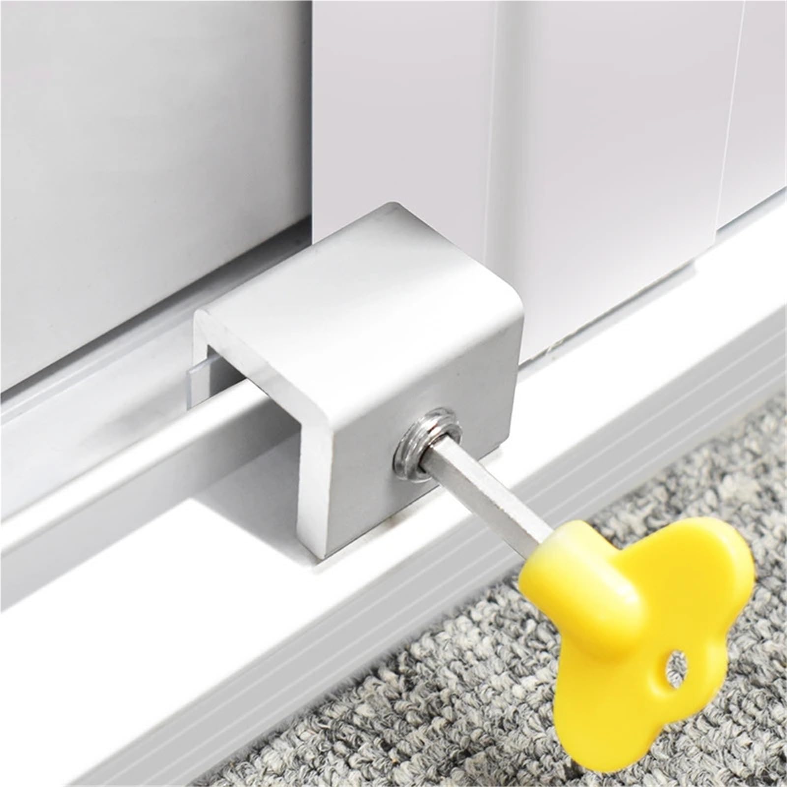 Blokada okna przesuwnego ze stopu aluminium | Typ 1-3, 8 szt.: Do ryglowania okna przesuwnego(Type -2)