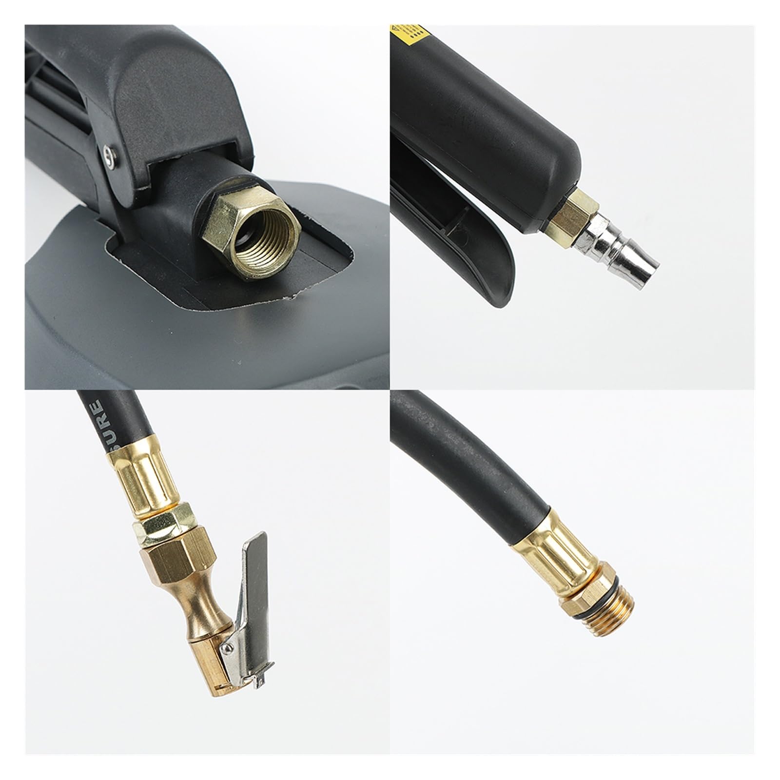 Manometro for pneumatici Display digitale Monitoraggio ad alta precisione Pistola for gonfiaggio Manometro for pneumatici for auto con tubo di gonfiaggio universale Facile Da Usare