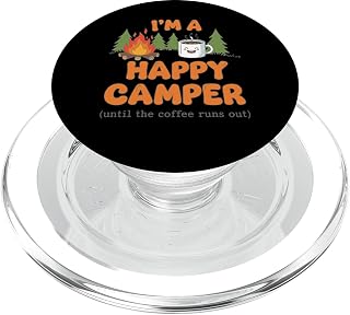 Happy Camp Until The Coffee Runs Out PopSockets PopGrip for MagSafe