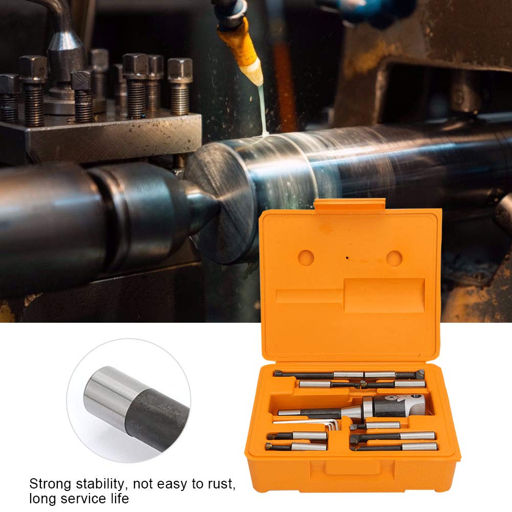 13 pcs Carbon Steel R8 Boring Bar CNC Lathe Process Universal Suitable with Complete Set with Auxiliary Installation Tools